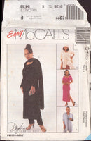 McCall's 9125 Sewing Pattern, Jacket, Tunic, Pants, Skirt, Scarf and Hat, Size 14-16-18, Uncut, Factory Folded