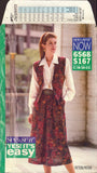 See&Sew 6568 Sewing Pattern, Vest, Skirt and Shirt, Size 18-20-22, Uncut, Factory Folded