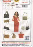 Burda 8136 Various Handbags, Uncut, Factory Folded, Sewing Pattern Various Sizes