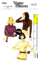 70s Hooded, Turtleneck Sweater, Bust 31.5" (80 cm) or 32.5" (83 cm) Vogue 9006, Vintage Sewing Pattern Reproduction