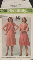 Simplicity 7965 Sewing Pattern, Jiffy Dress, Jacket, Size 16, Uncut, Factory Folded