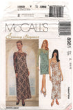 McCall's 8981 Evening Slipdress and Overdress, Both in Two Lengths, Uncut, Factory Folded Sewing Pattern Size 6-10 or 10-14