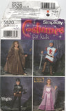 Simplicity 5520 Child's Medieval Knight, Princess, Warrior Fancy Dress Costumes, Uncut, Factory Folded Sewing Pattern Size 3-8