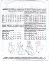 McCall's 6833 Lined Evening Dress with Flared or Straight Skirt, Uncut, Factory Folded Sewing Pattern Multi Size 4-12