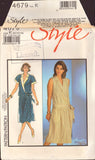 Style 4679 Sewing Pattern, Dress, Size 8-10-12, Uncut, Factory Folded