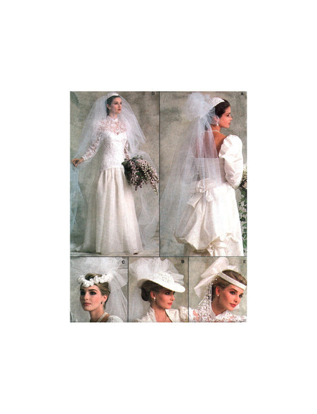 Vogue 9822 Bridal Veils and Headpiece, Uncut, Factory Folded Sewing Pattern