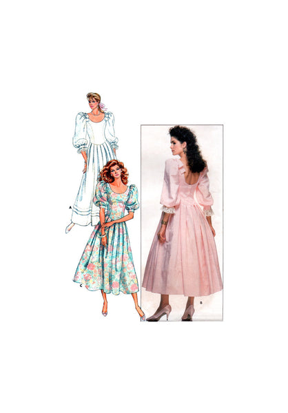 Butterick 5895 Wedding or Bridesmaid Dresses in Three Lengths, Uncut, Factory Folded Sewing Pattern Size 12