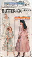 Butterick 5895 Wedding or Bridesmaid Dresses in Three Lengths, Uncut, Factory Folded Sewing Pattern Size 12