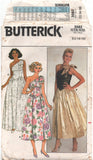 Butterick 3582 One Shoulder Evening Dress in Two Lengths, Uncut, Factory Folded Sewing Pattern Size 6-10 or 12-16