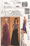 McCall's 3435 Lined Evening Halter Tops and Skirt, Uncut, Factory Folded Sewing Pattern Size 4-8