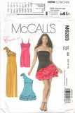 McCall's 6283 Lined Party or Evening Dresses with Skirt Style Variations, Uncut, Factory Folded Sewing Pattern Size 6-12