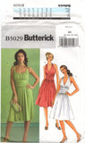 Butterick 5029 Fit and Flare Dress with Bodice Variations, Uncut, Factory Folded, Sewing Pattern Size 8-14