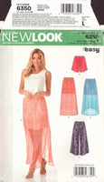 New Look 6350 Sewing Pattern, Underskirts, Size 6-18, Uncut, Factory Folded