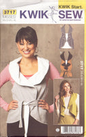 Kwik Sew 3717 Sewing Pattern, Women's Vests, Size XS-XL, Uncut, Factory Folded