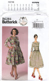 Butterick 6284 Patterns by Gertie Fit & Flare Dress with Three Quarter Length Sleeves, Uncut, Factory Folded, Sewing Pattern Multi Size 6-14