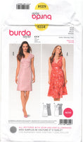 Burda 6554 Slim or Flared Skirt Dress with Seam Detail, Uncut, Factory Folded, Sewing Pattern Multi Size 8-18