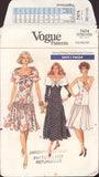 Vogue 7474 Sewing Pattern, Dress, Size 12, Cut, Complete