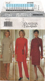 Butterick 3754 Cheongsam Style Dress, Tunic, Skirt and Pants, Uncut, Factory Folded, Sewing Pattern Size 6-12