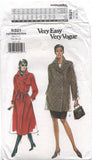 Vogue 9321 A-Line, Double Breasted Coat in Two Lengths, Uncut, Factory Folded, Sewing Pattern Size 18-22