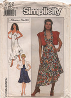 Simplicity 9192 Sherry Holt Sexy Sundress and Bolero, Mostly Uncut, Complete Sewing Pattern Multi Size 4-10