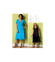 Butterick 6359 Connie Crawford Loose Fitting, Flared Wrap Dress, Uncut, Factory Folded, Sewing Pattern Multi Size 16-44