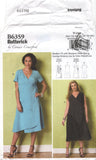 Butterick 6359 Connie Crawford Loose Fitting, Flared Wrap Dress, Uncut, Factory Folded, Sewing Pattern Multi Size 16-44