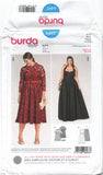 Burda 6487 Evening Dress in Two Styles, Uncut, Factory Folded, Sewing Pattern Multi Plus Size 18-28