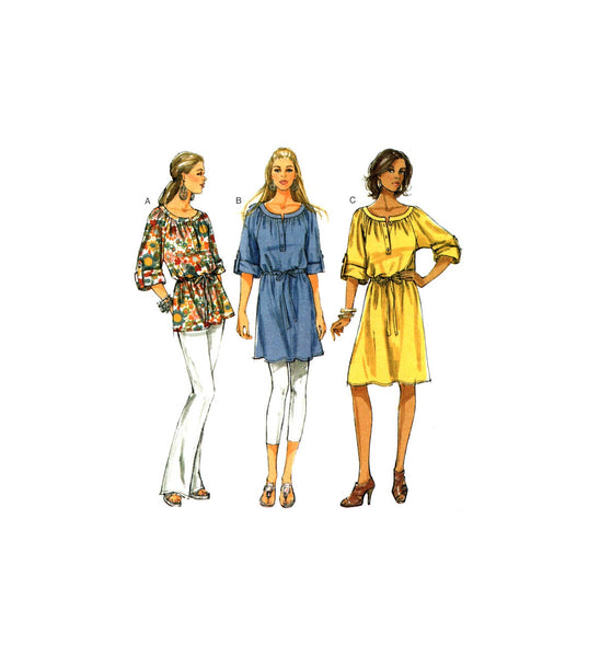 Butterick 5612 Top, Tunic or Dress, Uncut, Factory Folded, Sewing Pattern Multi Size 4-14 or 16-26