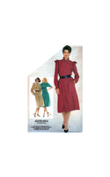 Simplicity 5710 Asymmetrical Button Front Closing Dress, Uncut, Factory Folded, Sewing Pattern Size 12-16
