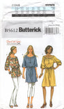 Butterick 5612 Top, Tunic or Dress, Uncut, Factory Folded, Sewing Pattern Multi Size 4-14 or 16-26