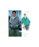 Burda 5618 Men's Panelled Sweatshirt with or without Hood, Uncut, Factory Folded Sewing Pattern Multi Size 36-44