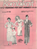 Kombi Knit 311B Negligee, Nightgown, Slip and Half-Slip, Uncut, Factory Folded Master Sewing Pattern Multi Size 8-20