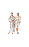 New Look 6907 Shawl Collar Wrap Robe or Dressing Gown in Two Lengths and Tie Belt, Cut, Complete Sewing Pattern Size 8-14