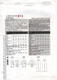 Vogue 8500 Lined, Wrap Front, Sleeveless or Three Quarter Sleeve Tunic and Pants, Uncut, Factory Folded Sewing Pattern Multi Size 4-14