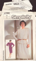 Simplicity 7744 Sewing Pattern, Dress, Size 16, Uncut, Factory Folded