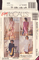 McCall's 5233 Sewing Pattern, Dress, Size 16-18-20, Uncut, Factory Folded