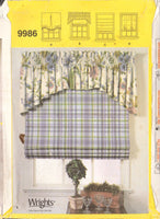 Simplicity 9986 Sewing Pattern for Dummies, Window Shades, One Size, Uncut, Factory Folded