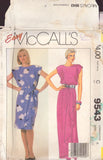 McCall's 9543 Sewing Pattern, Dress and Belt, Size 6-8-10 or Size 12-14-16, Uncut, Factory Folded