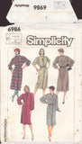 Simplicity 6986 Sewing Pattern, Dress in Two Lenghts, Size 6-8-10, Uncut, Factory Folded