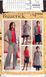 Butterick 10760 Sewing Pattern, Jacket, Dress, Top, Sash, Skirt and Pants, Size 6-14, Uncut, Factory Folded