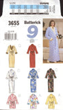 Butterick 3655 Robe in Two Lengths with Pockets and Tie Belt, Sewing Pattern Size L-XL