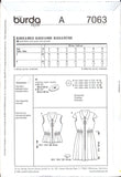 Burda 7063 Sleeveless Top and Cap Sleeved Dress, Sewing Pattern Multi Plus Size 8-20