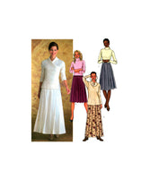 Butterick 4350 Loose Fitting, Flared, Lined Skirt in Two Lengths, Sewing Pattern Multi Size 6-12