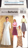 Butterick 4350 Loose Fitting, Flared, Lined Skirt in Two Lengths, Sewing Pattern Multi Size 6-12