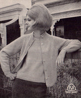 Patons 704 - 60s Knitting Patterns for Cardigans and Twin Sets for Women Instant Download PDF 20 pages