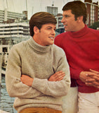 Villawool 163 Man's Knitted 60s Raglan Sweater Instant Download PDF 16 pages