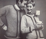 Patons 846 - 70s Knitting Patterns for Men's and Women's Jackets, Hat, Sweaters and Cardigan Instant Download PDF 20 pages