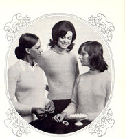 Patons 101 - Early 70s Knitting Patterns for Raglan Jumpers for Women Instant Download PDF 20 pages