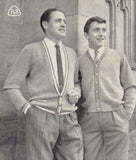 Patons 593 - 50s Knitting Patterns for Men's Sweaters and Cardigans Instant Download PDF 20 pages