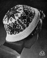 Patons Hat Book No. 547 18 Vintage 50s Hat Patterns Instant Download PDF 20 pages